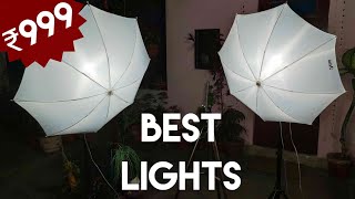 Best Cheap Light For Youtube Videos | Cheapest Umbrella Light Setup Unboxing & Review in Hindi