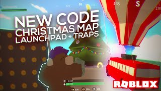 TRYING THE NEW CHRISTMAS MAP, LAUNCHPAD, & TRAPS in ISLAND ROYALE on ROBLOX (NEW CODE)