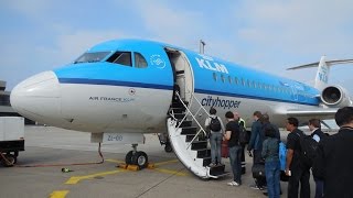 KLM Cityhopper - Roaring Fokker 70 Cologne/Bonn-Amsterdam Schiphol