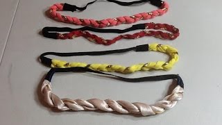 Diy  - Como hacer una diadema/ Vincha con tela reciclada /by Itzomex