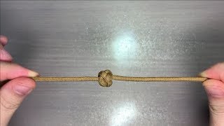 재업) 파라코드 매듭 '1줄 다이아몬드 매듭' How to make 1 strand diamond knot