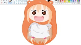Desenhando no Paint - Umaru Doma | Himouto! Umaru-chan