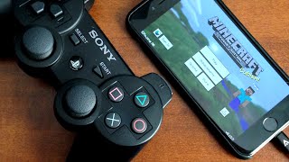 How To Play Minecraft PE With A PS3/PS4 Controller On iPhone - iPad - iPod Touch