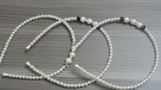 Diadema con alambre memoria delgado ???Headband with thin memory wire