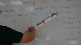 Dreiteilung eines rechten Winkels mit Zirkel und Lineal
