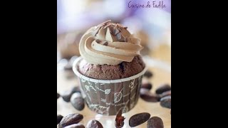 Cupcakes au chocolat et ganache montée au chocolat au lait, Chocolate Cupcakes, كاب كيب بالشوكولاته