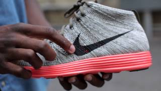 Nike Flyknit Chukka "Tarp Green/Total Crimson"- Live Look
