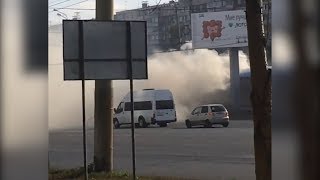 Сгорел  киоск с шаурмой