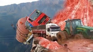 Amazing Dangerous Biggest Trucks Excavator Fail Win - Heavy Equipment Disaster