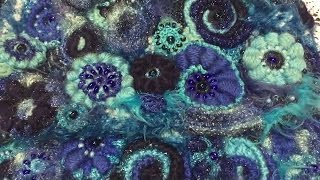 ФРИФОРМ :ТРЕХЦВЕТНАЯ  РАКУШКА -- мастерская Ирины Кузнецовой/FREEFORM --KNITTING/Crochet Freeform