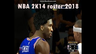NBA 2K14 ROSTER UPDATE TO 2K18 + MyCareer 99 Sliders hackอัพเดทใช้ได้จริง2018