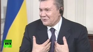 Януковича спросили про золотой батон