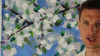 Уроки живописи. Рисуем весенний пейзаж. Полный мастер класс живописи. Рыбаков Валерий.