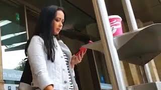Girl Smoking Outside