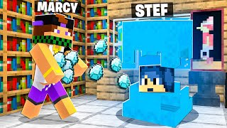 MI SONO NASCOSTO E HO RUBATO I DIAMANTI DEI MIEI AMICI! - MINECRAFT