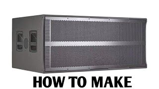 HOW TO MAKE DJ (DUAL 18"inch) SOUND BOX (3,000)- watt