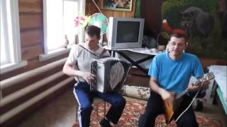 Дуэт баян с балалайкой.Ребята жгут!