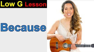 Because - The Beatles || Ukulele Fingerpicking Tutorial