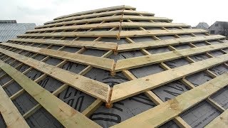 Как сделать обрешетку на вальмовую крышу