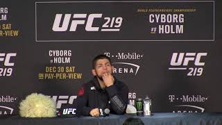 UFC 219 Post Fight Press Conference: Khabib Nurmagomedov