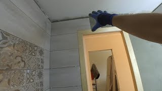 Укладка плитки на стену с Дверным Проемом. Часть-4. Ванна.