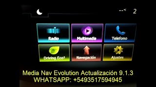 Media Nav Evolution Versión 9.1.3 - Actualización de mapas