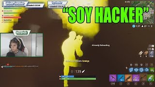 Me hice pasar por un hacker en Squad Random FORTNITE