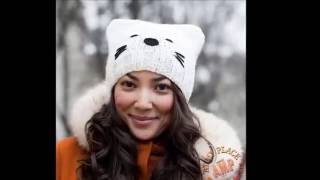 ШАПКА-КОШКА с ушками - спицами - 2019 / CAT HAT ears with needles / CAT HAT Ohren mit Nadeln