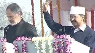 Arvind Kejriwal sworn-in as Delhi chief minister