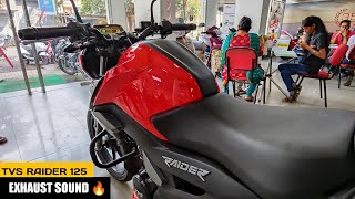 TVS RAIDER 125 | EXHAUST SOUND | OMG BEAST IN THIS 125CC SEGMENT