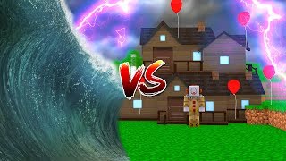 TSUNAMI BASE CHALLENGE - HAUNTED HOUSE VS HORROR HOUSE w/ Scuba Steve