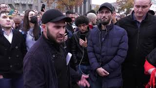 Акция протеста у здания правительства Северной Осетии против "Электроцинка"