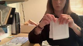 ASMR - Paper and Document Sorting - Tidying My Office