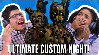JOVENS JOGANDO FNAF ULTIMATE CUSTOM NIGHT - MELHORES CLIPES