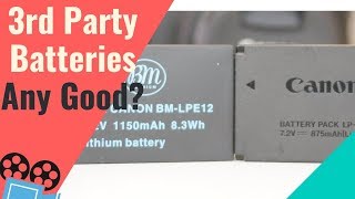 Canon LP-E12 Battery vs 3rd Party Battery for Canon M50