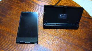 AQUOS PHONE Xx SoftBank 203SH シェルジャケットを付けたまま卓上ホルダー
