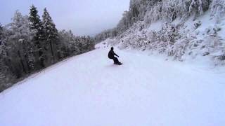Laskowa ski 26.01.2014 rozpoczecie sezonu  warunki na stoku