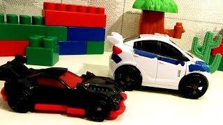 Тоботы - Трансформеры и игрушечные машинки. Видео с игрушками