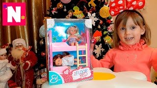 Игрушки распаковка  Набор кукол Evi Love Floor Bed Toys unpacking Set of dolls