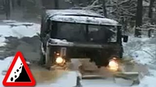 Бездорожье. ГАЗ-66 по лесам и болотам, проходимость