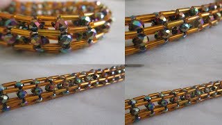 Мк. Трубочка из стекляруса кристаллов и бисера. ЛюПетра.