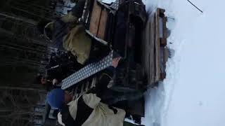 25 декабря 2017 г.Трактор на резиновых гусеницах. 6 калёсный.