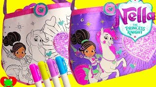 Nella the Princess Knight Color N' Style Sequin Purse Coloring Activity