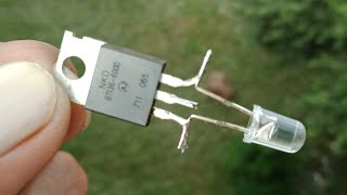 DIY AC BIULB BLINKING CIRCUIT USING BT136 TRIAC AND RGB LED.