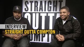 Straight Outta Compton - Interview - Ice Cube +O'Shea Jackson jr. + Jason Mitchell - Pathé