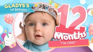 Celebrate the Big One - Baby Birthday Show After Effects Template