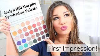 Jaclyn Hill Morphe Eyeshadow Palette First Impression!