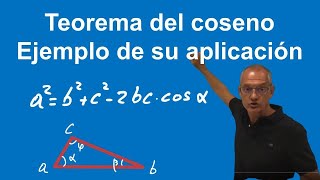 Teorema del coseno. Ejemplo de su aplicación