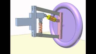 Wheel spring suspension