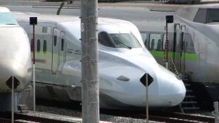 新幹線さくら・原色100系留置中＠博多総合車両所広島支所
